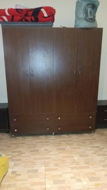 Bedroom set with two beds