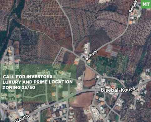 Land for Sale/luxury/Prime location/BESEBEEL-ZGHARTA/بسبيل/REF#MT141676