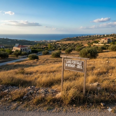 Lands for sale dans Jbeil - Prime Land for Sale in Al Monsif - Jbeil